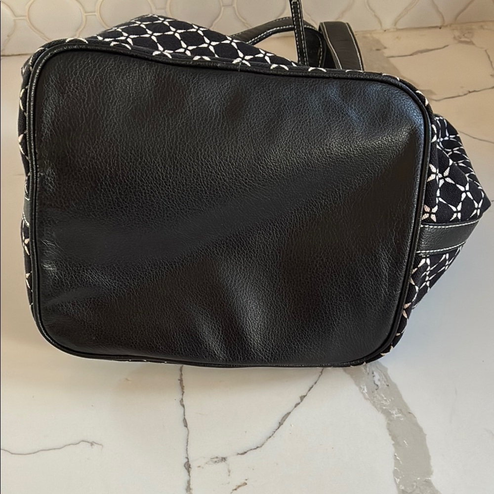 Talbots Black and White Fabric Purse - Picture 3 of 6